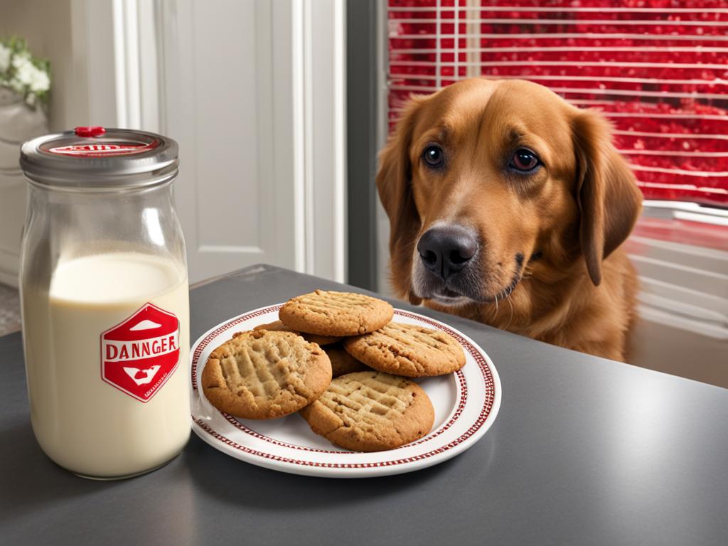 risks of peanut butter cookies for dogs